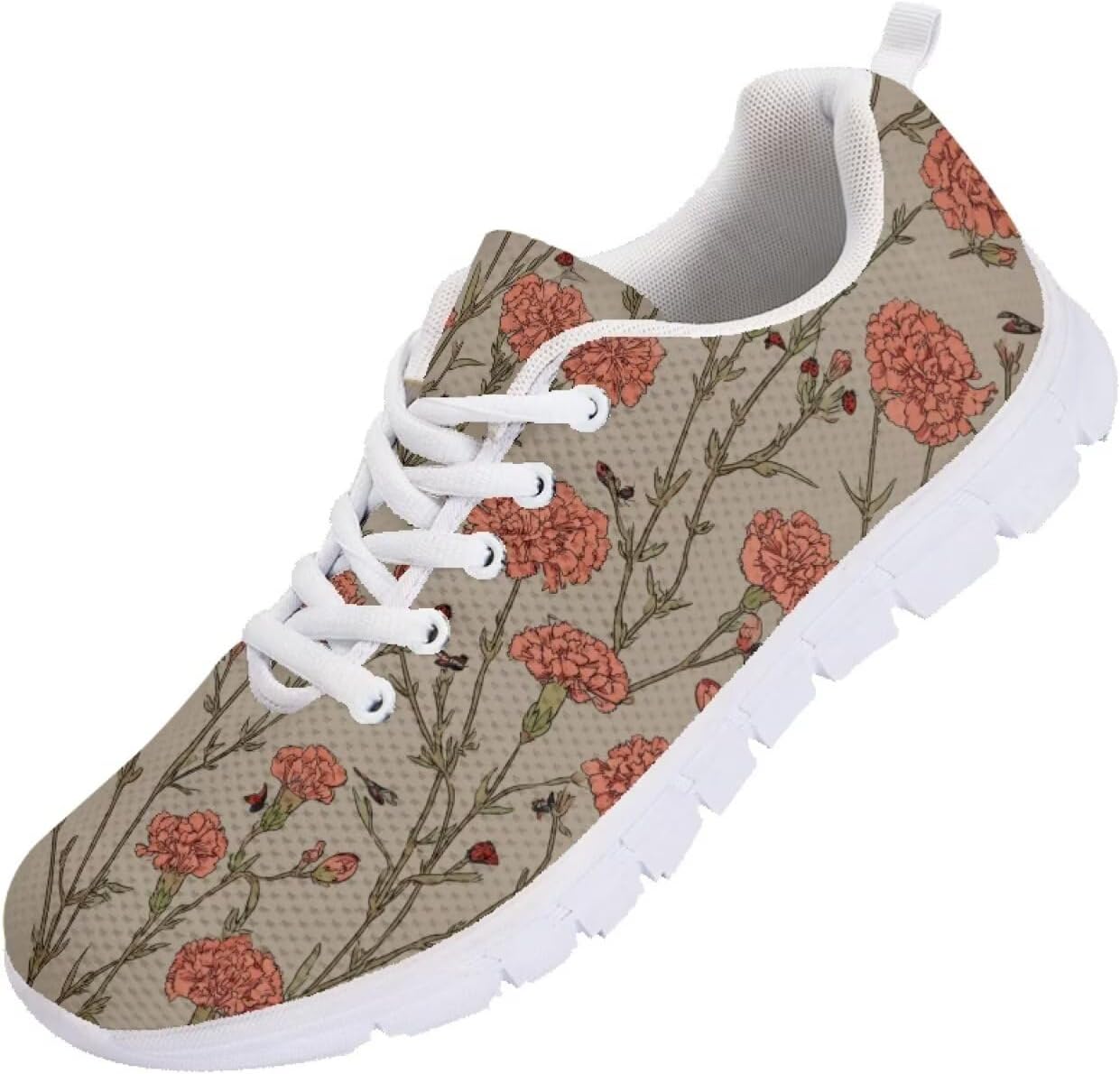 

Мужские кроссовки Funnydude Funny Print 2025 для бега, спортивные, повседневные, удобные для тренировок, Carnation