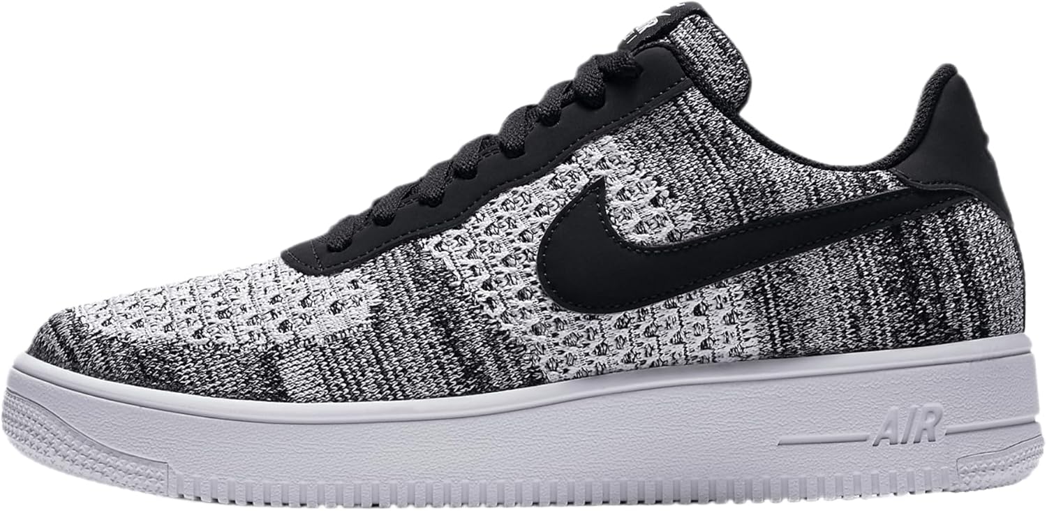 

Мужские кроссовки NIKE Air Force 1 Flyknit 2.0, 6 UK, Black Black Pure Platinum Black White 1