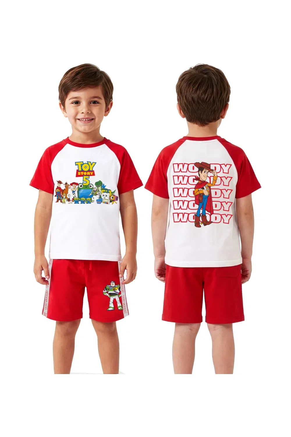 Детский костюм с принтами Toy Story Disney, красный