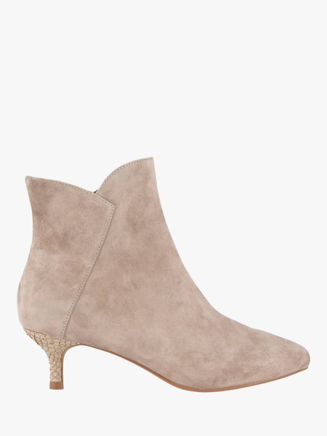 Ботинки щиколотки Saga из смесовой замши WODEN SHOE THE BEAR, Taupe