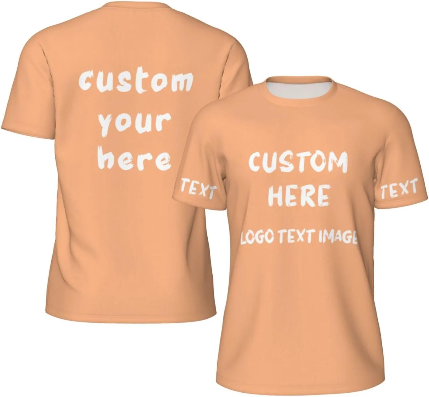

Футболка мужская Custom с принтом спереди и сзади