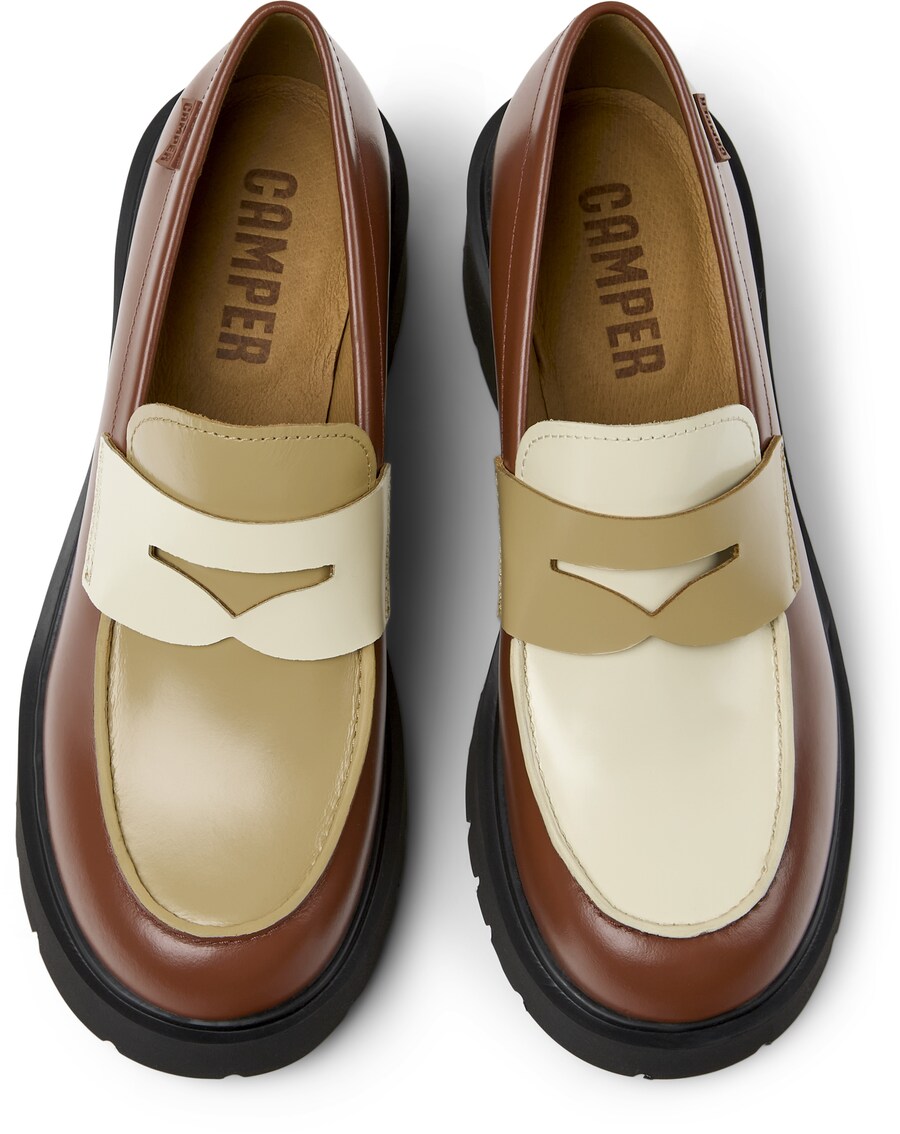 Шлепанцы CAMPER Classic Flats Milah, цвет rusty red — фото 3