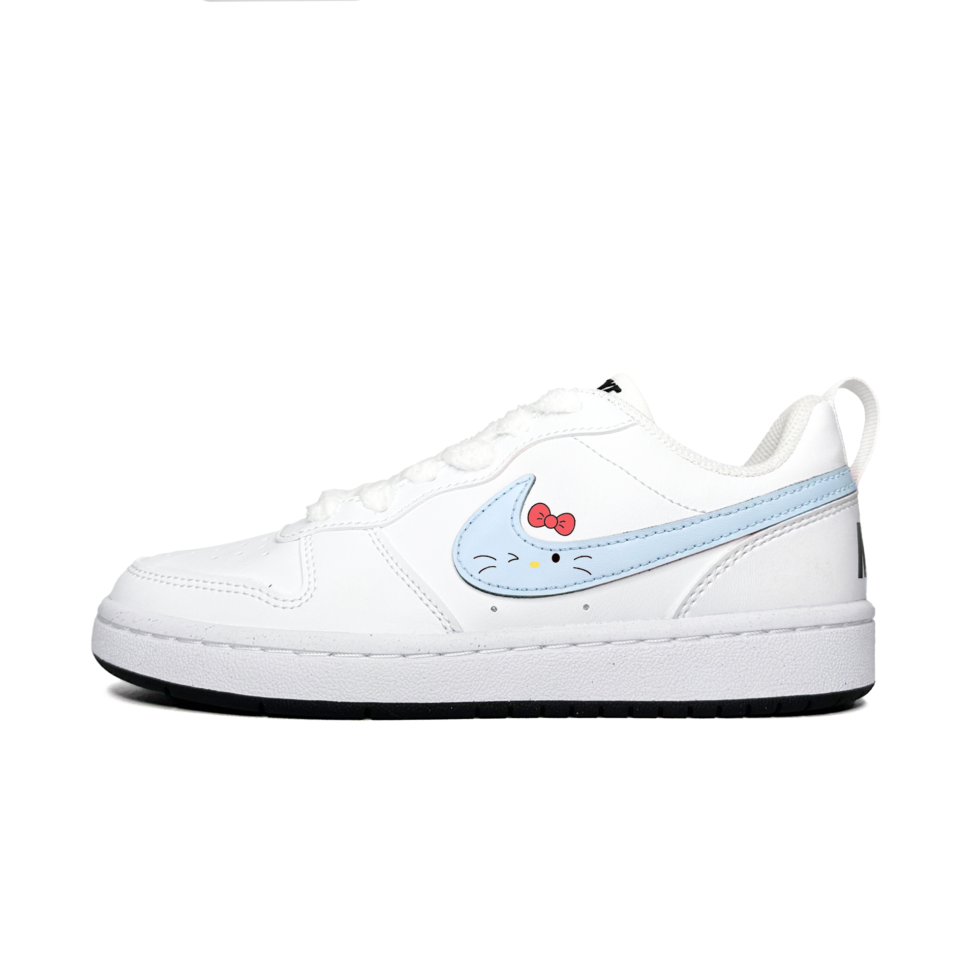 

Nike Кроссовки для скейтбординга Court Borough с противоскользящей подошвой, износостойкие, низкие, синие, для подростков