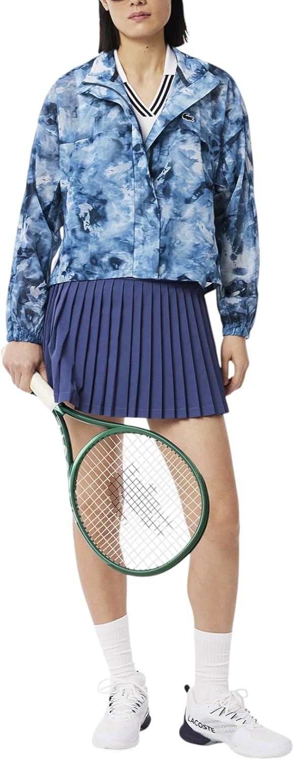 Куртка спортивная Lacoste Primerose/Cosmic с принтом крокодила — фото 4