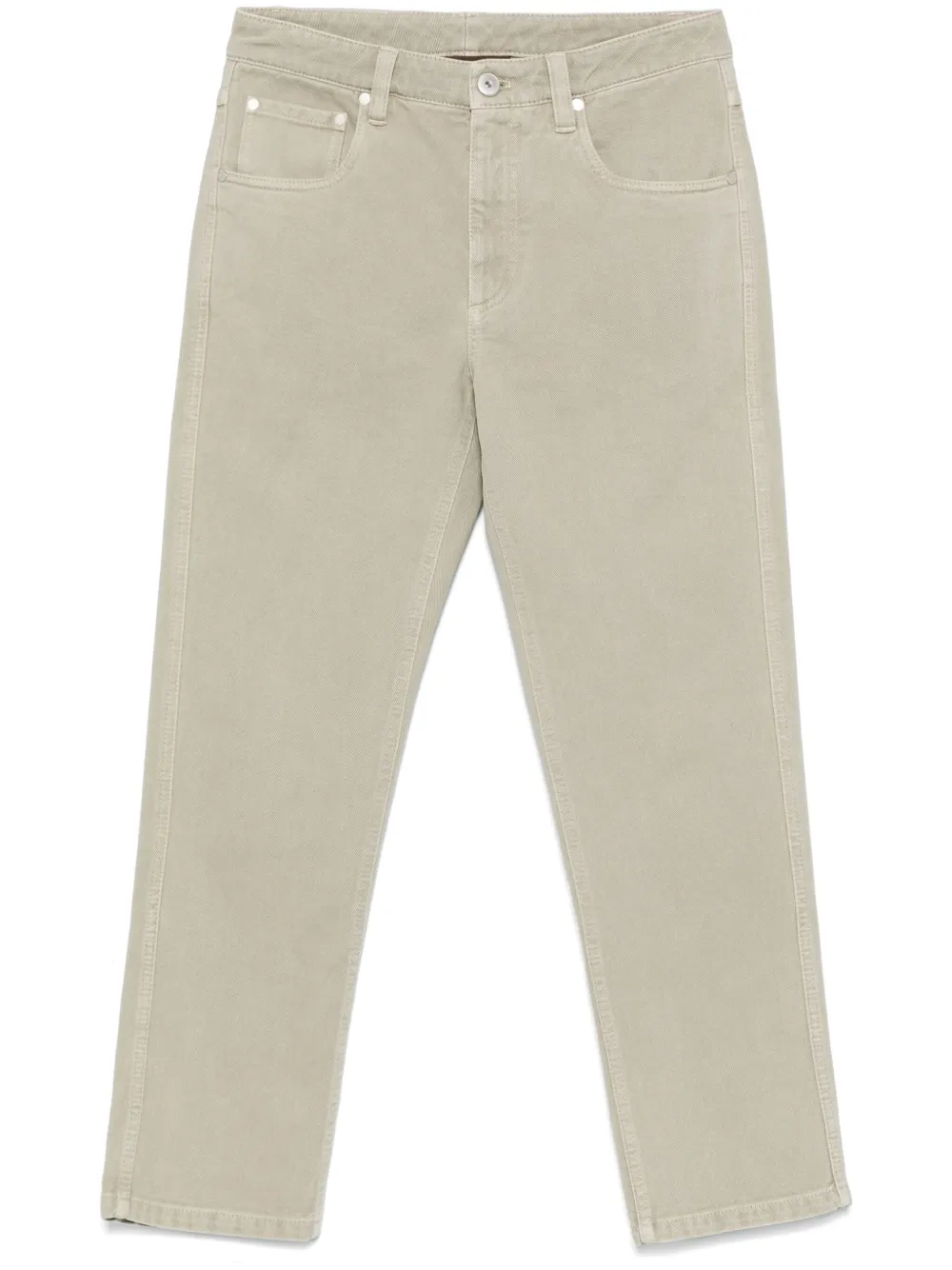 

Укороченные брюки Brunello Cucinelli, зеленый