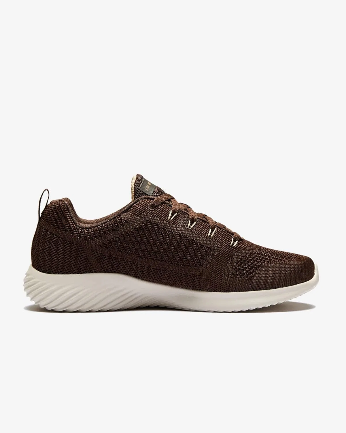 Мужские кроссовки Skechers Bounder Rinstet, 2-Brown Knit With Brown Trim — фото 2
