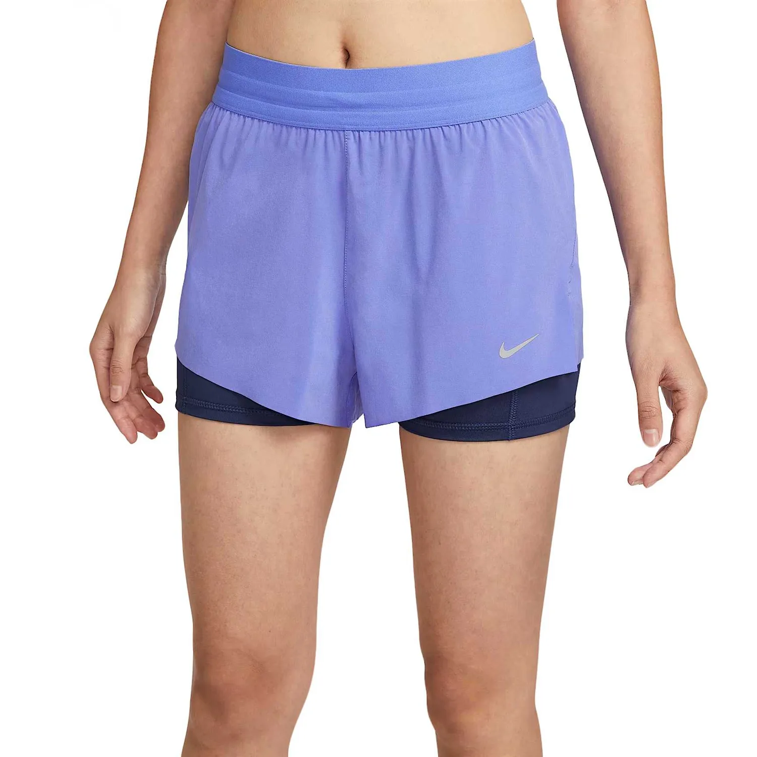 Женские шорты для бега Dri Fit Nike, Sapphire Blue/Midnight Blue