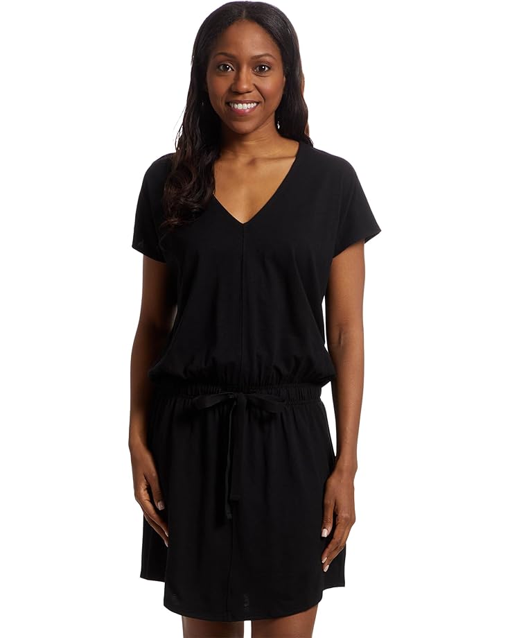 

Платье Lilla P Elastic Waist V-neck Dress, черный