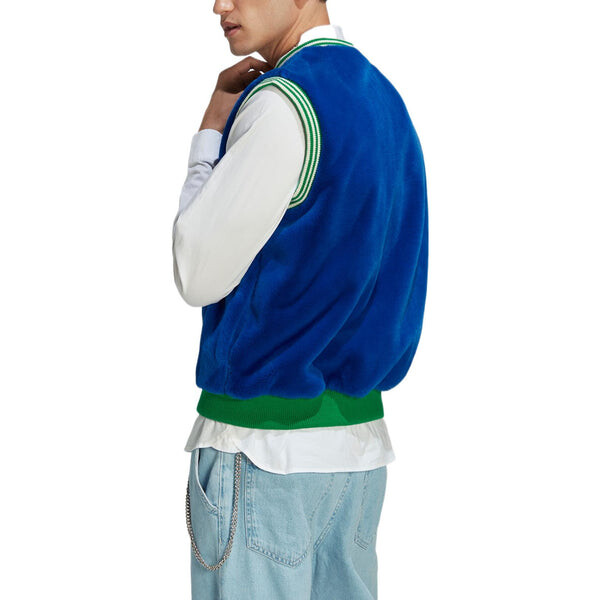Жилет adicolor heritage now logo vest 'blue green' Adidas, синий — фото 3