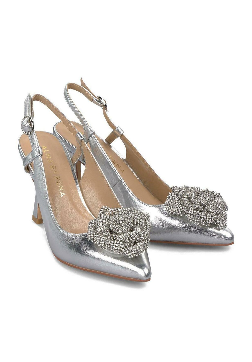 Классические туфли на каблуке High heels Alma en Pena, серебряный — фото 3