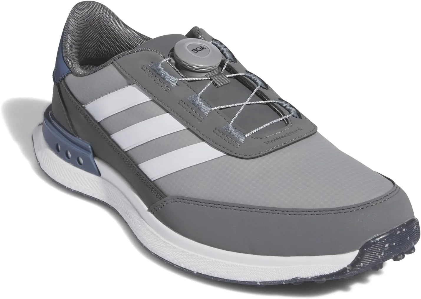 Мужские гольф-ботинки Adidas S2G 24 Boa без шипов, серый/белый — фото 2