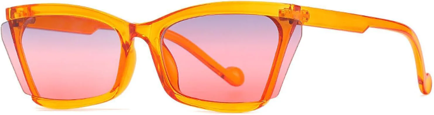 

Большие модные женские солнцезащитные очки в стиле ретро-стимпанк, мужские солнцезащитные очки с защитой от УФ-излучения UV400 TOIPASTN, C5 Orange Gray Red