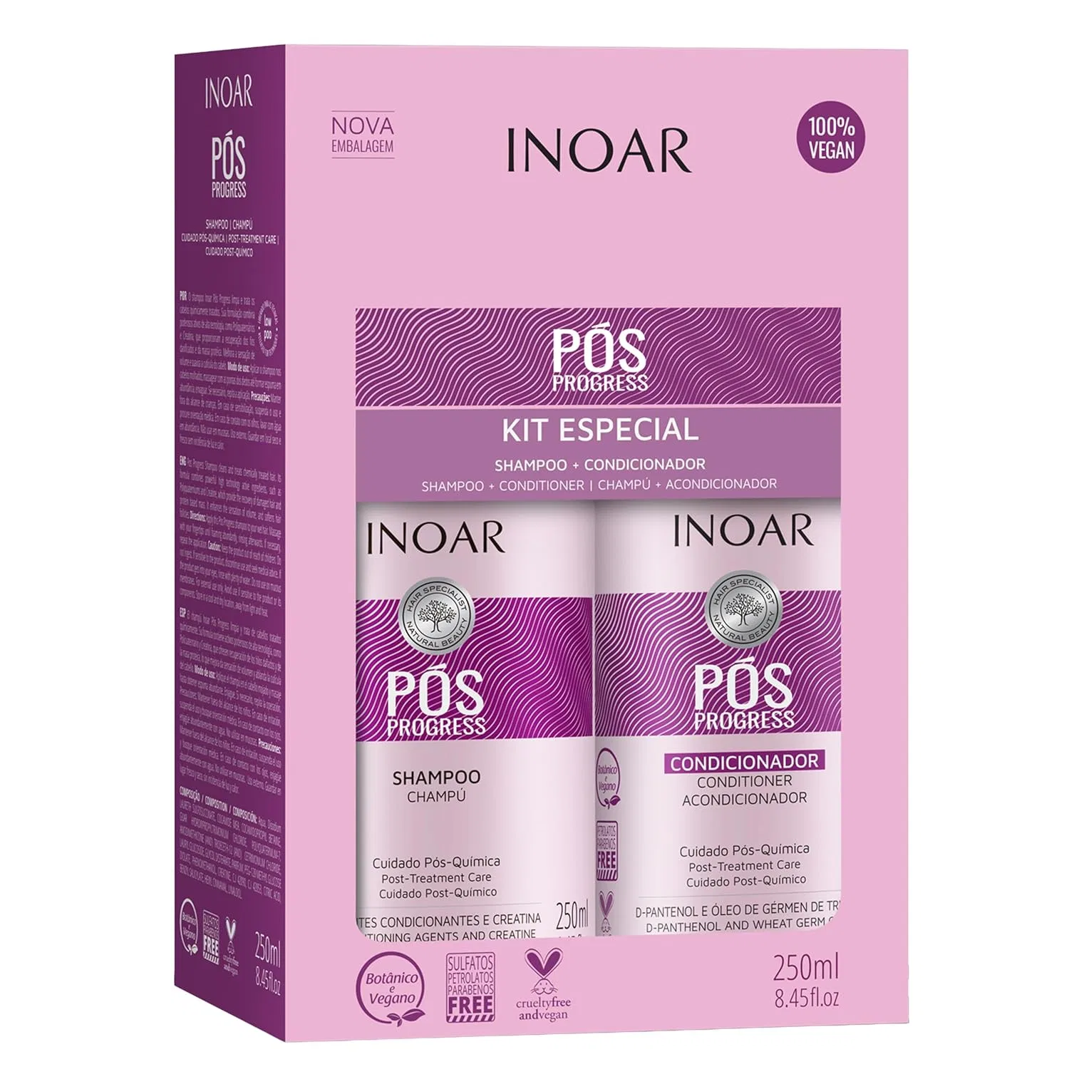 Набор шампуня и кондиционера POS Progress от INOAR Inoar