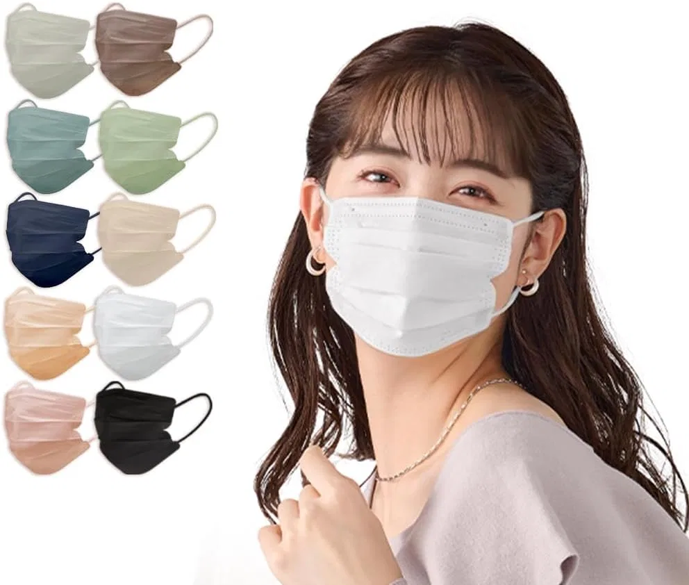 Маска для лица Iris Ohyama — Защитная -слойная , , белая