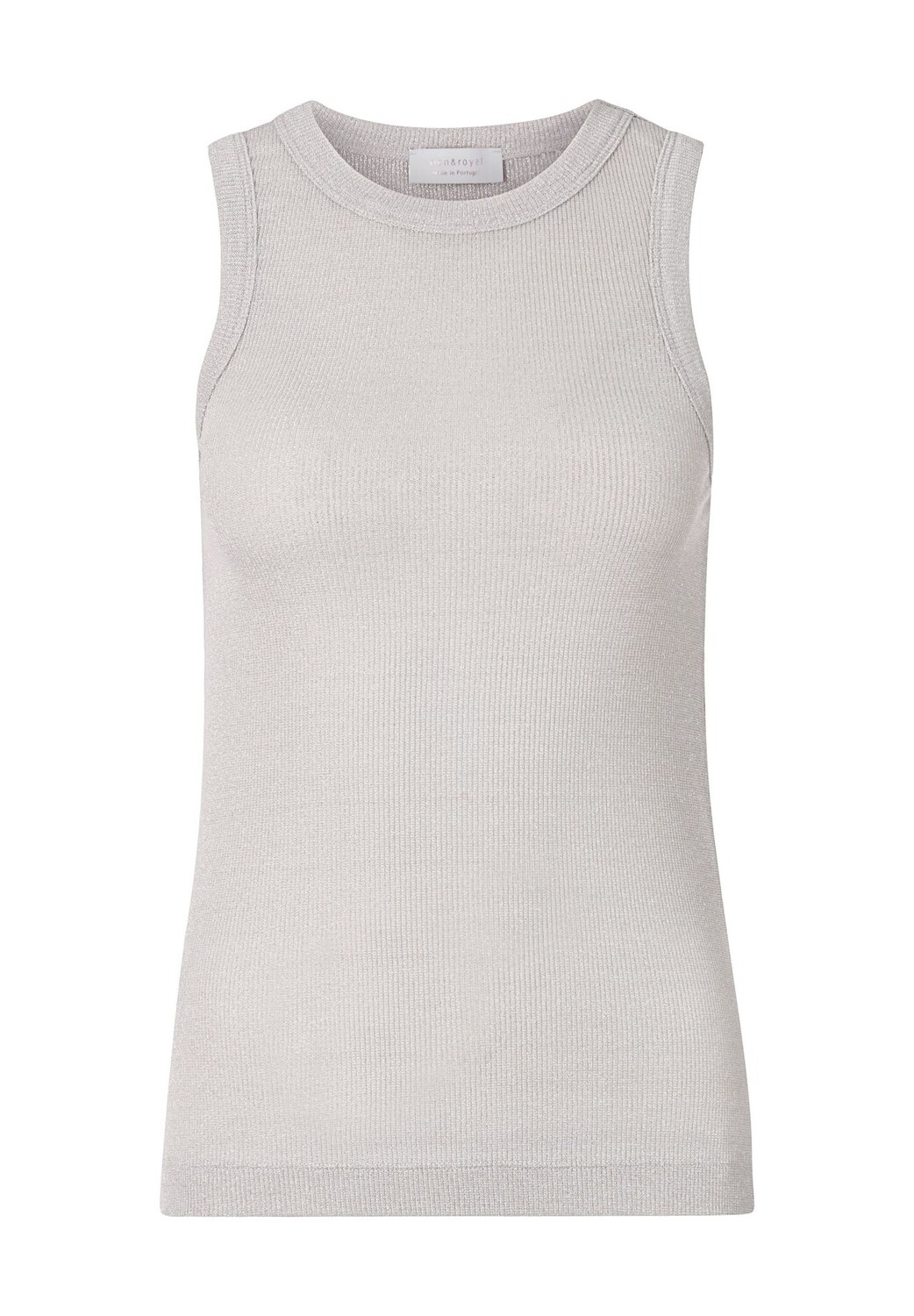 

Топ, круглый вырез, широкие бретели, женский rich&royal, цвет Pearl White