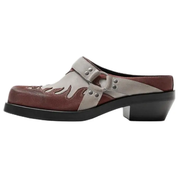 

ZARA Абразивостойкие закрытые тапочки Men's Gray Brown