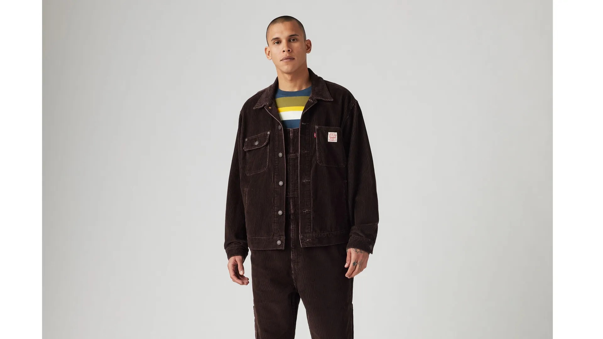 

Вельветовая куртка дальнобойщика Sunrise Levi's, черный