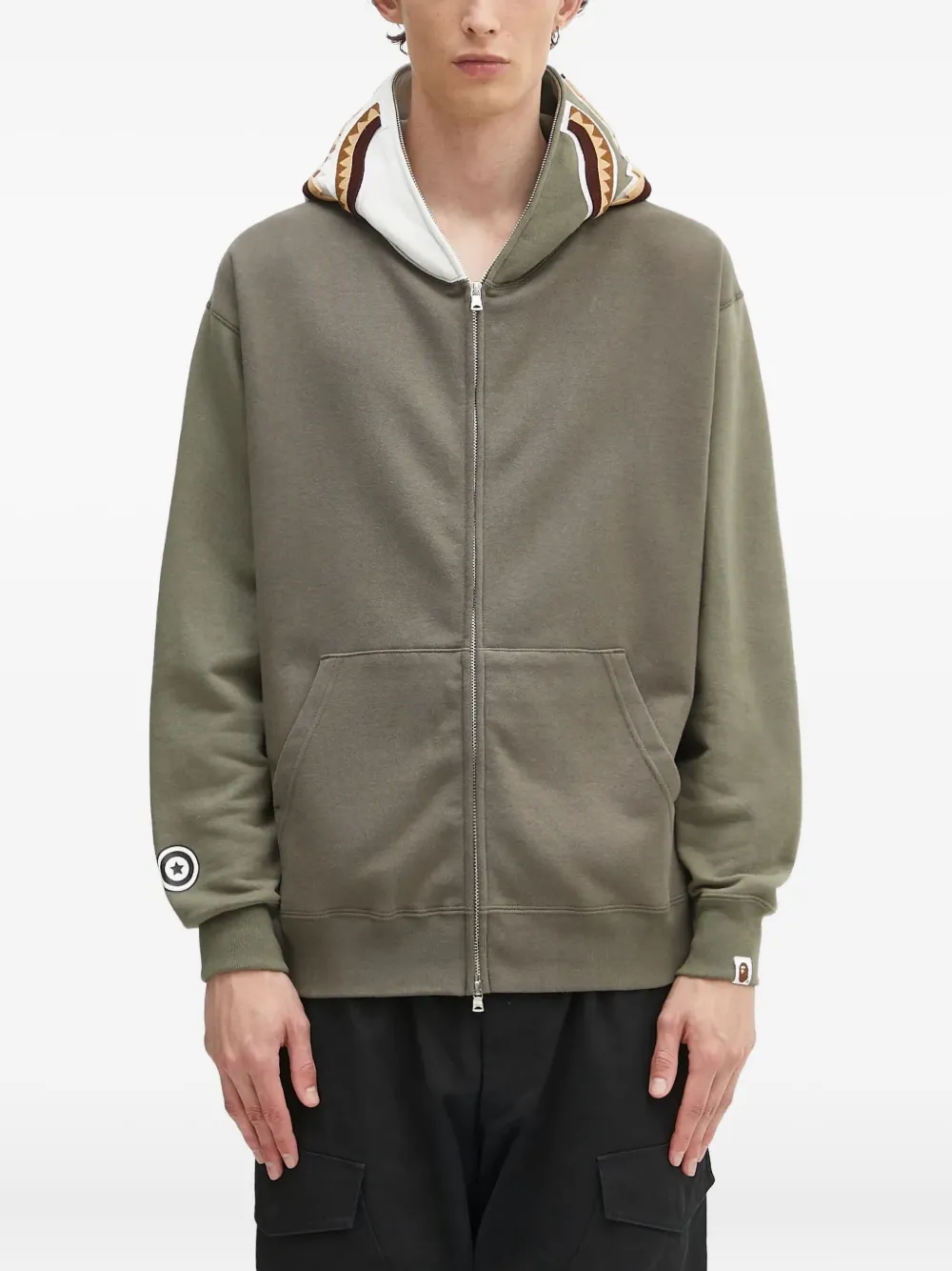 

Худи с узором A BATHING APE, зеленый