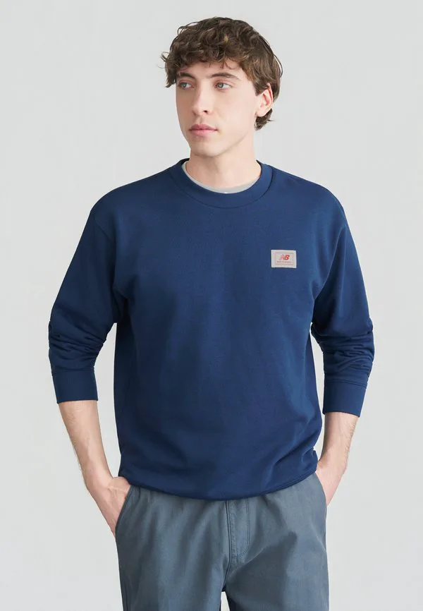 

Толстовка с логотипом бренда New Balance, Navy, Синий, Толстовка с логотипом бренда New Balance, Navy