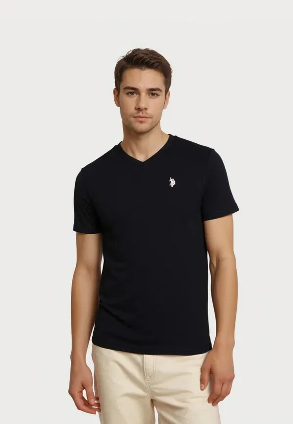 Футболка с коротким рукавом 5-pack basic t-shirt U.S. Polo Assn., черный — фото 2