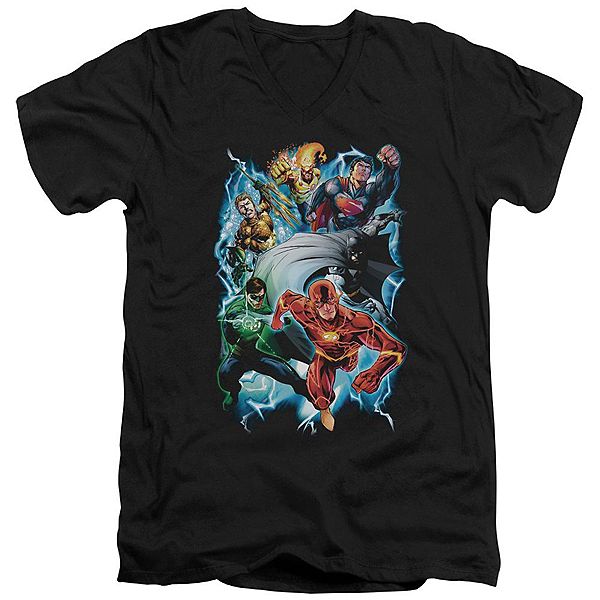 

Футболка с коротким рукавом justice league of america electric team Licensed Character