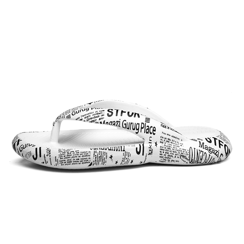 

Jinho Мужские антибактериальные шлепанцы EVA с перфорацией, бесшумные, устойчивые к запахам, износу и скольжению, быстросохнущие, белые, цвет White