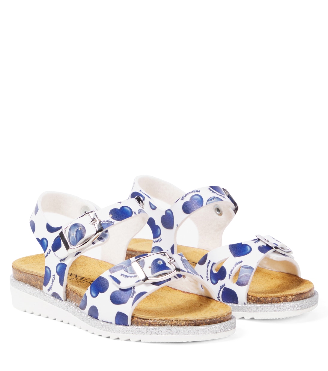 

Сандалии St. Cuori из искусственной кожи Monnalisa, Bianco + Blu