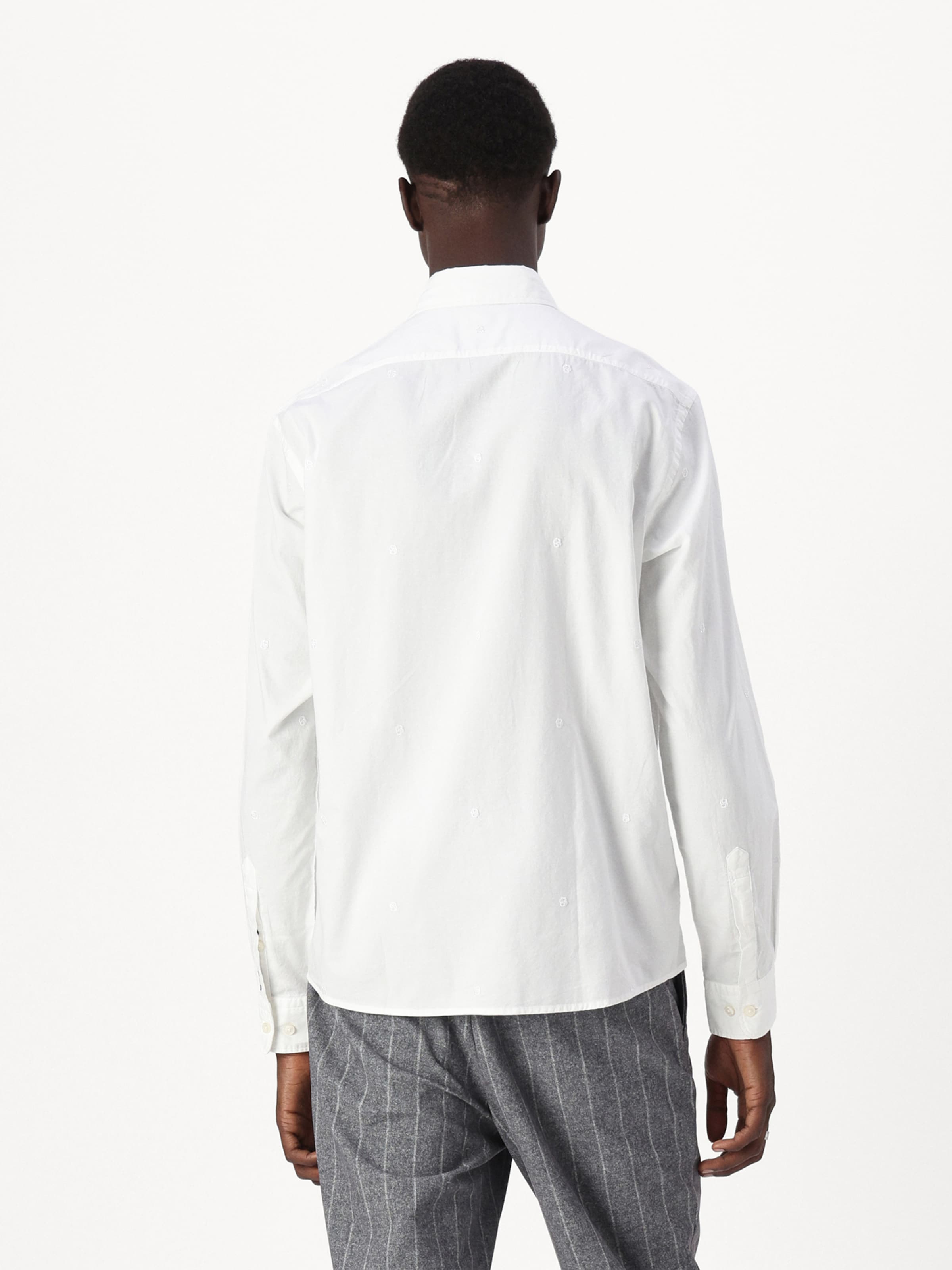 BOSS Рубашка 'C-LIAM' Slim fit на пуговицах, белая — фото 3