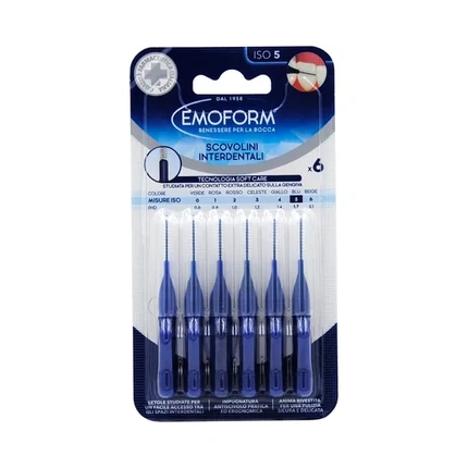 

Межзубные ершики Emoform Iso 5 6 шт Polifarma Benessere