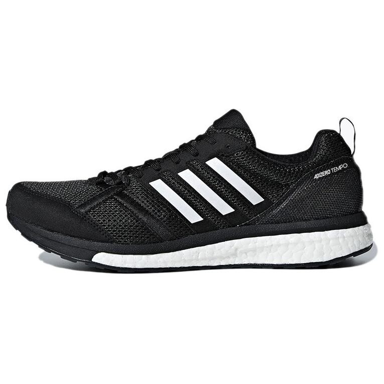 

Кроссовки Adizero Tempo 9 мужские с низким верхом, черные/белые Adidas