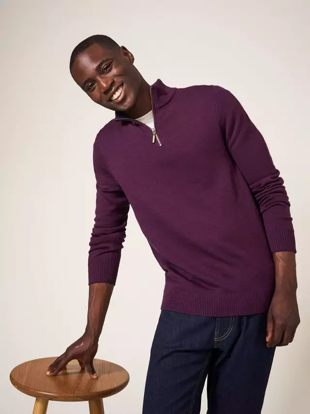 

Джемпер White Stuff Newport Merino Funnel Neck, цвет plum