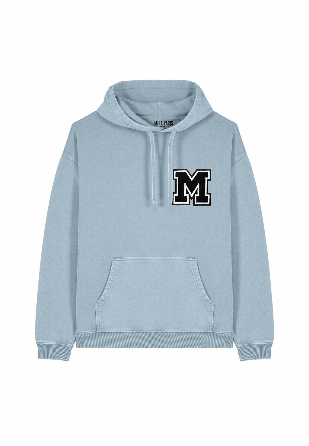 

Толстовка M LETTER VINTAGE EMBROIDERY - Hoodie Mira Paris, светло-голубой