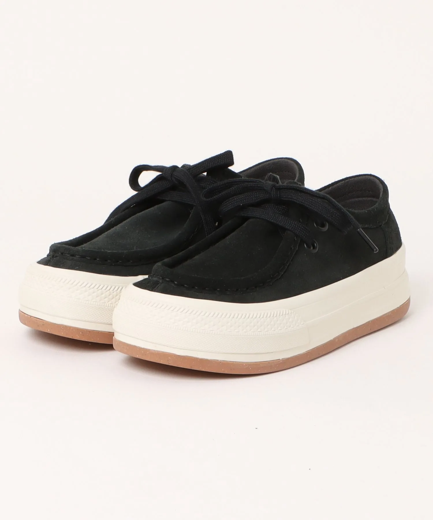 Мужские кеды из натуральной кожи Converse All Star (R) Boarderstar Moccasin OX чёрные