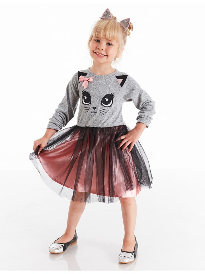 

Платье Denokids Kleid Kitty, цвет Grau/Rosa