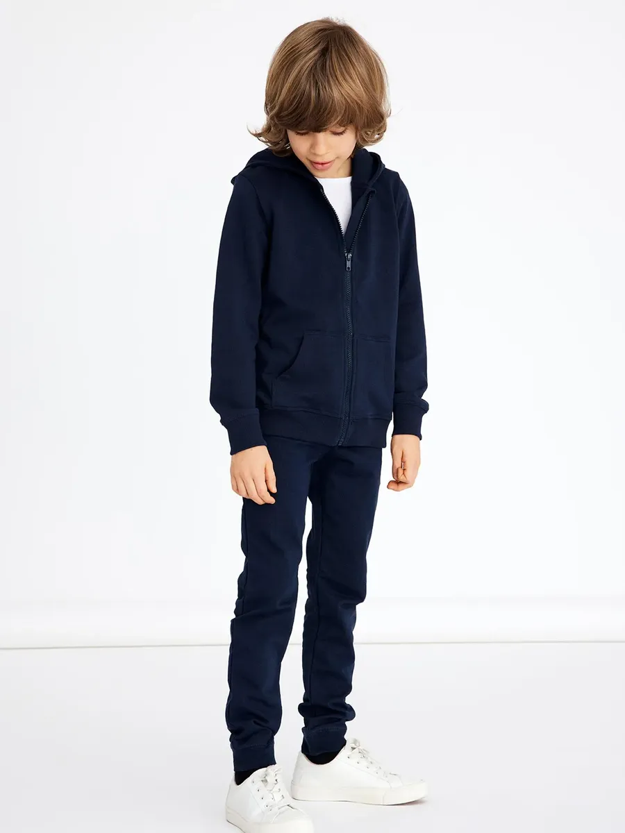 Толстовка Name It "NKMNESWEAT CARD W HOOD BRU NOOS", цвет Dark Sapphire — фото 3