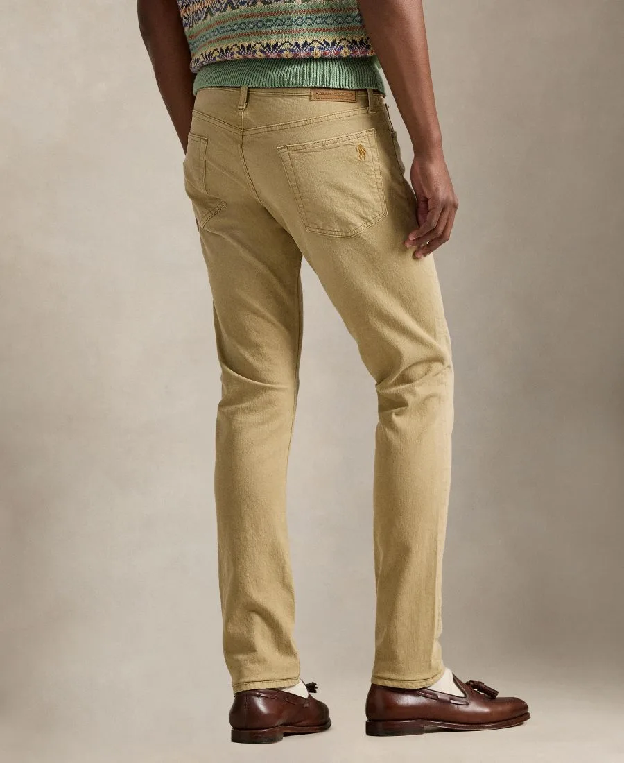 Мужские джинсы Sullivan Zip-Fly Denim Polo Ralph Lauren, хаки hill — фото 4