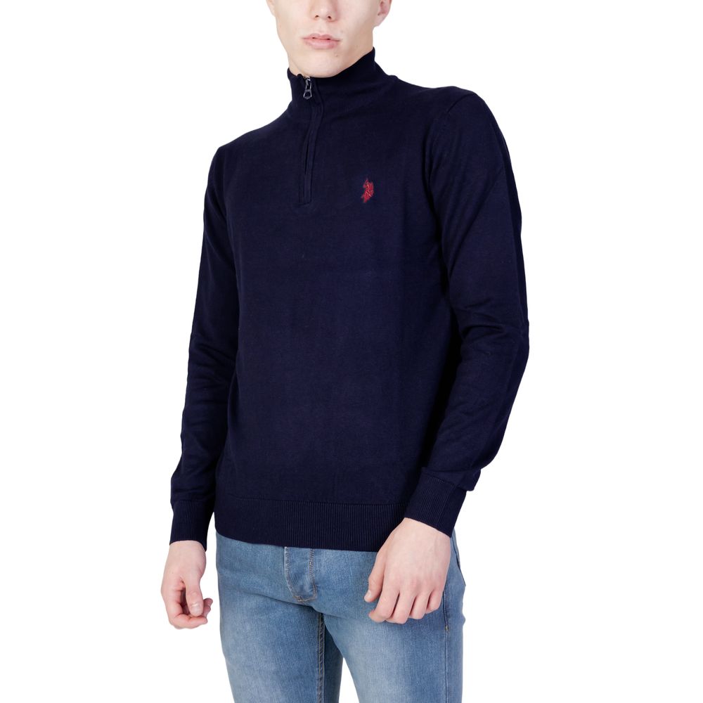 

Синий хлопковый свитер U.S. Polo Assn.