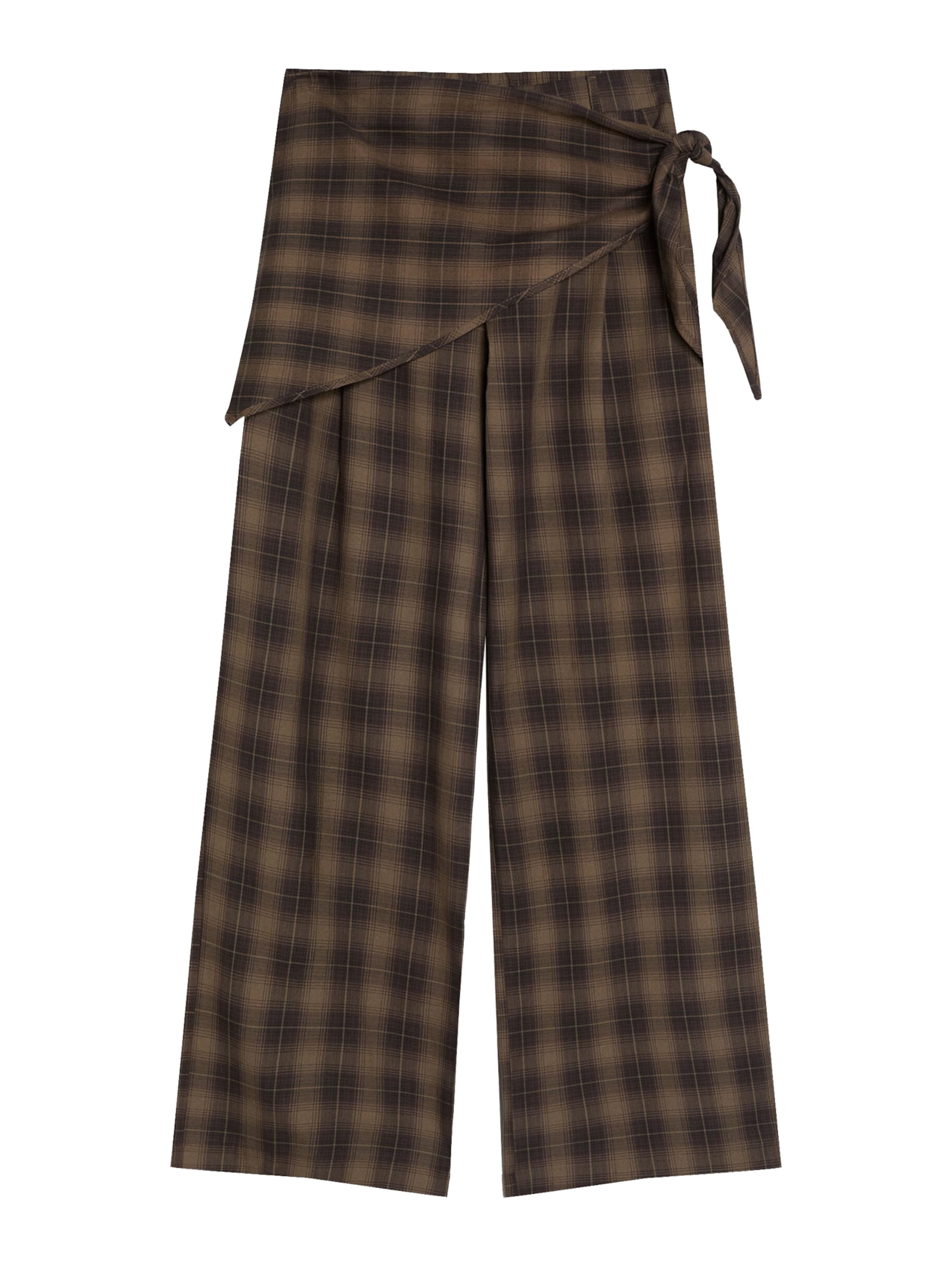 

Bershka Широкие брюки в цвете Brown, Dark Brown