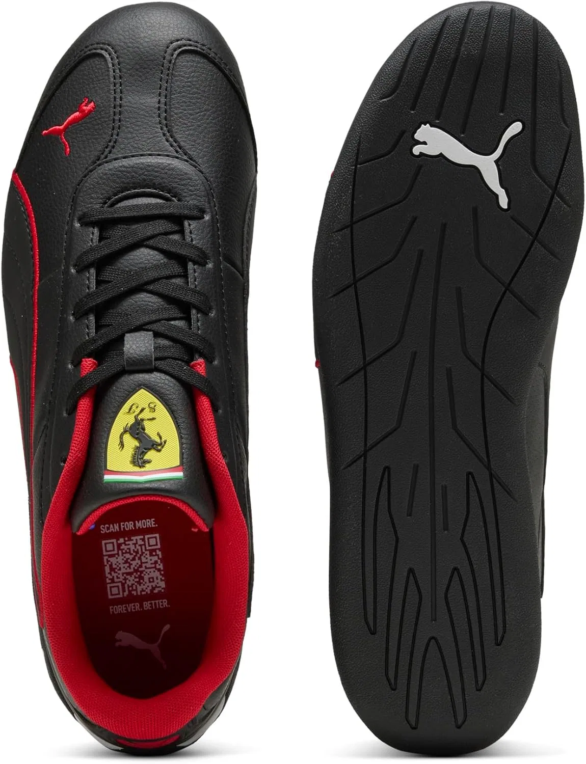 Мужские кроссовки Puma Scuderia Ferrari Replicatch, Puma Schwarz Rosso Corsa Puma Black Rosso Corsa — фото 4