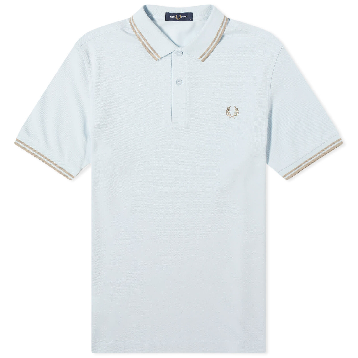 

Поло Fred Perry Twin Tipped Polo, цвет Light Ice & Warm Grey
