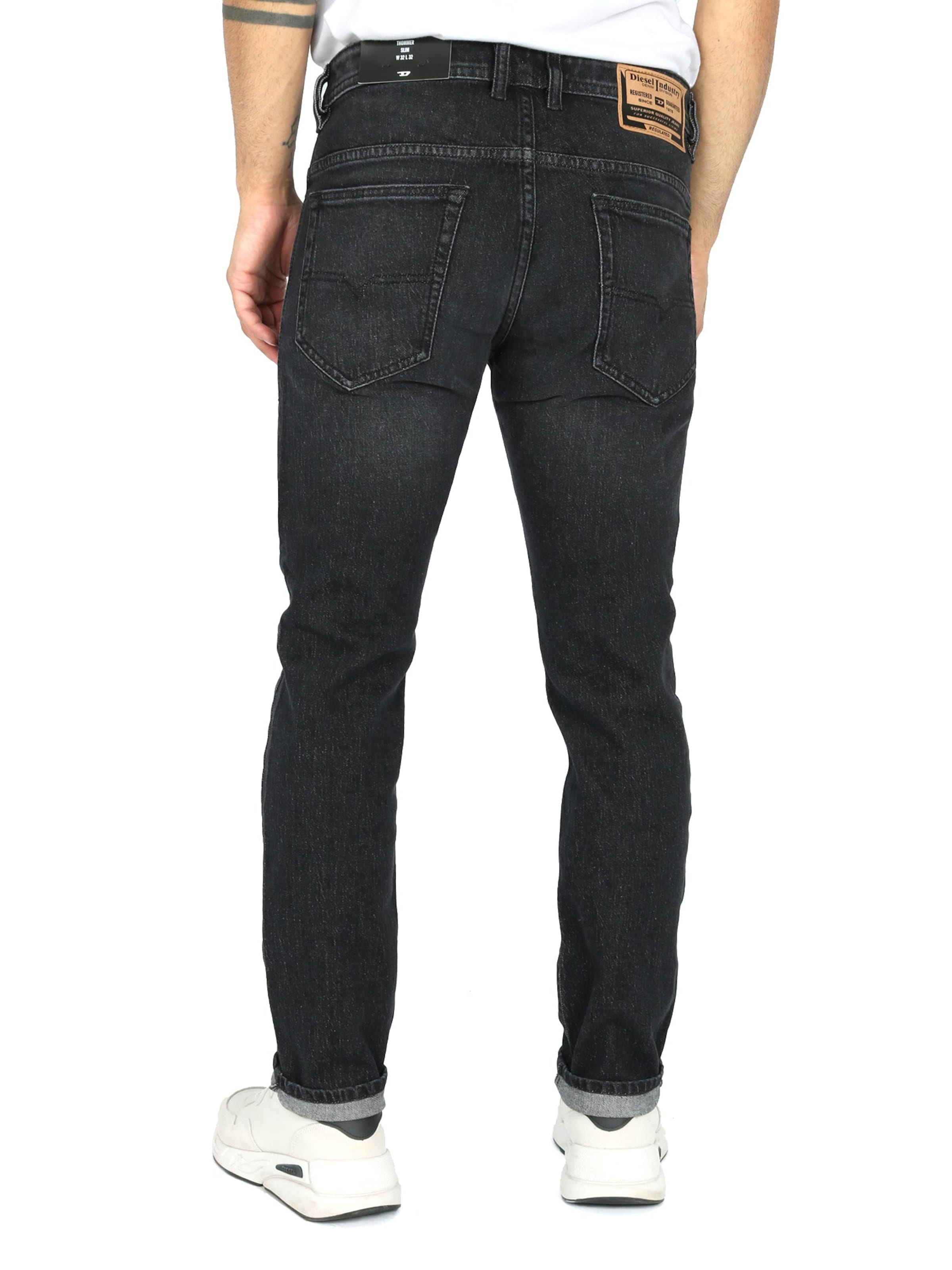 DIESEL Джинсы Slim fit 'THOMMER-R R9H20' в черном дениме — фото 3