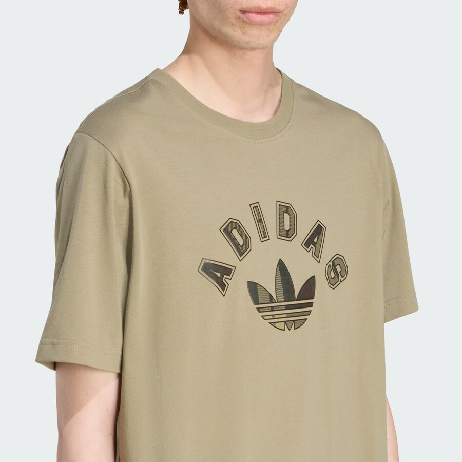 Футболка ADIDAS ORIGINALS Tartan, Khaki/Olive — фото 3