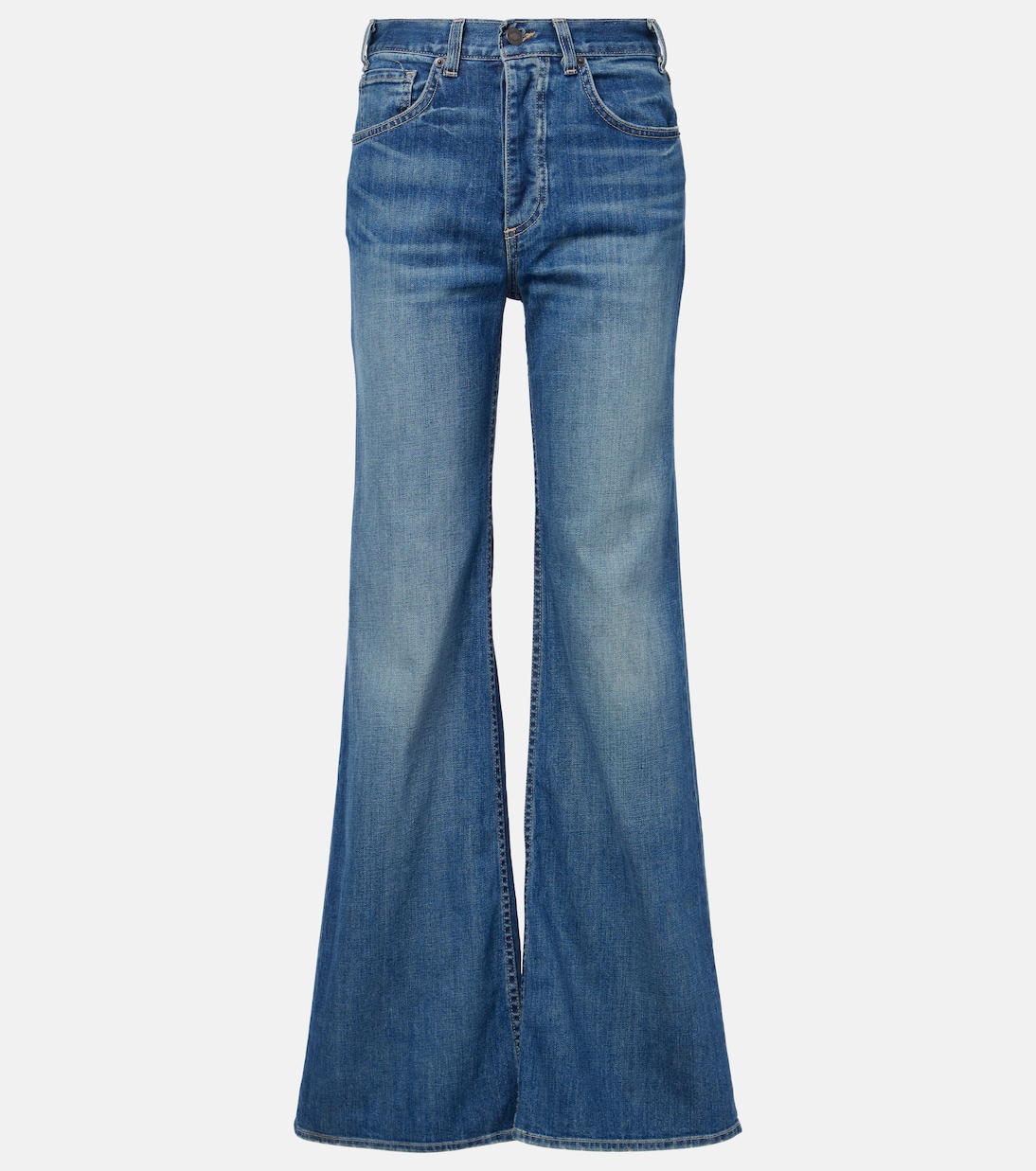

Джинсы Terrell с высокой посадкой и расклешенными штанинами Nili Lotan, Classic Wash