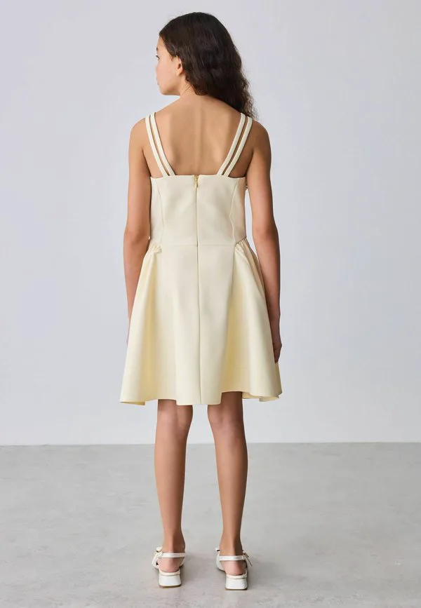 Платье-Скейтер прямого кроя с двойными бретелями Baker By Ted Baker, Yellow — фото 2