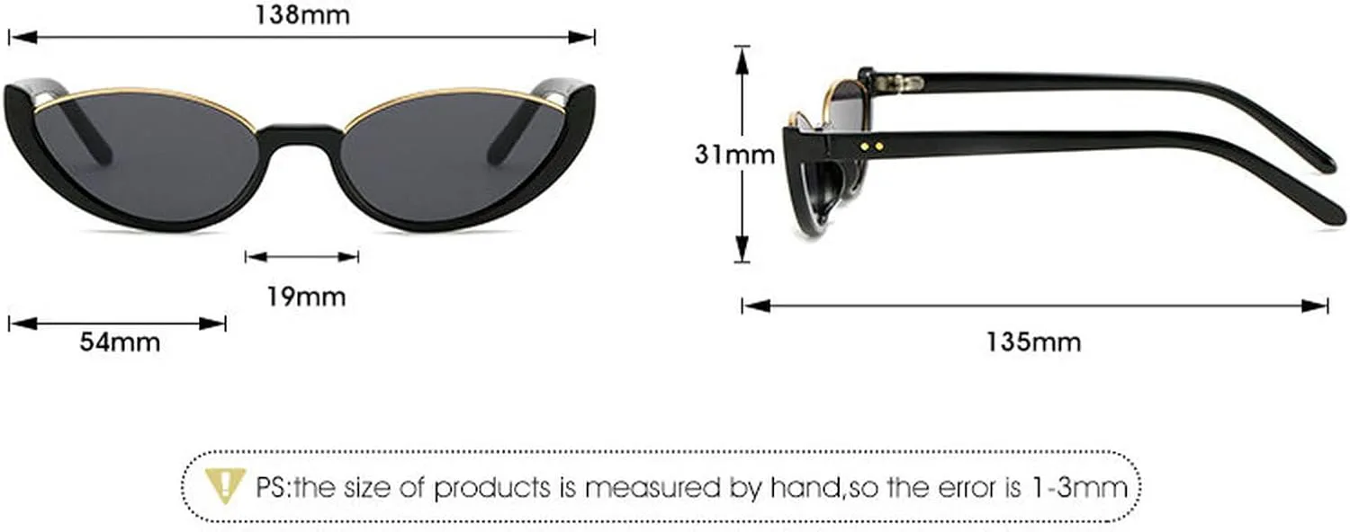 

Уникальные маленькие солнцезащитные очки в стиле хип-хоп для женщин, ретро-стиль, полуободковая оправа, «кошачий глаз», мужские солнцезащитные очки UV400 COTIA, Blue