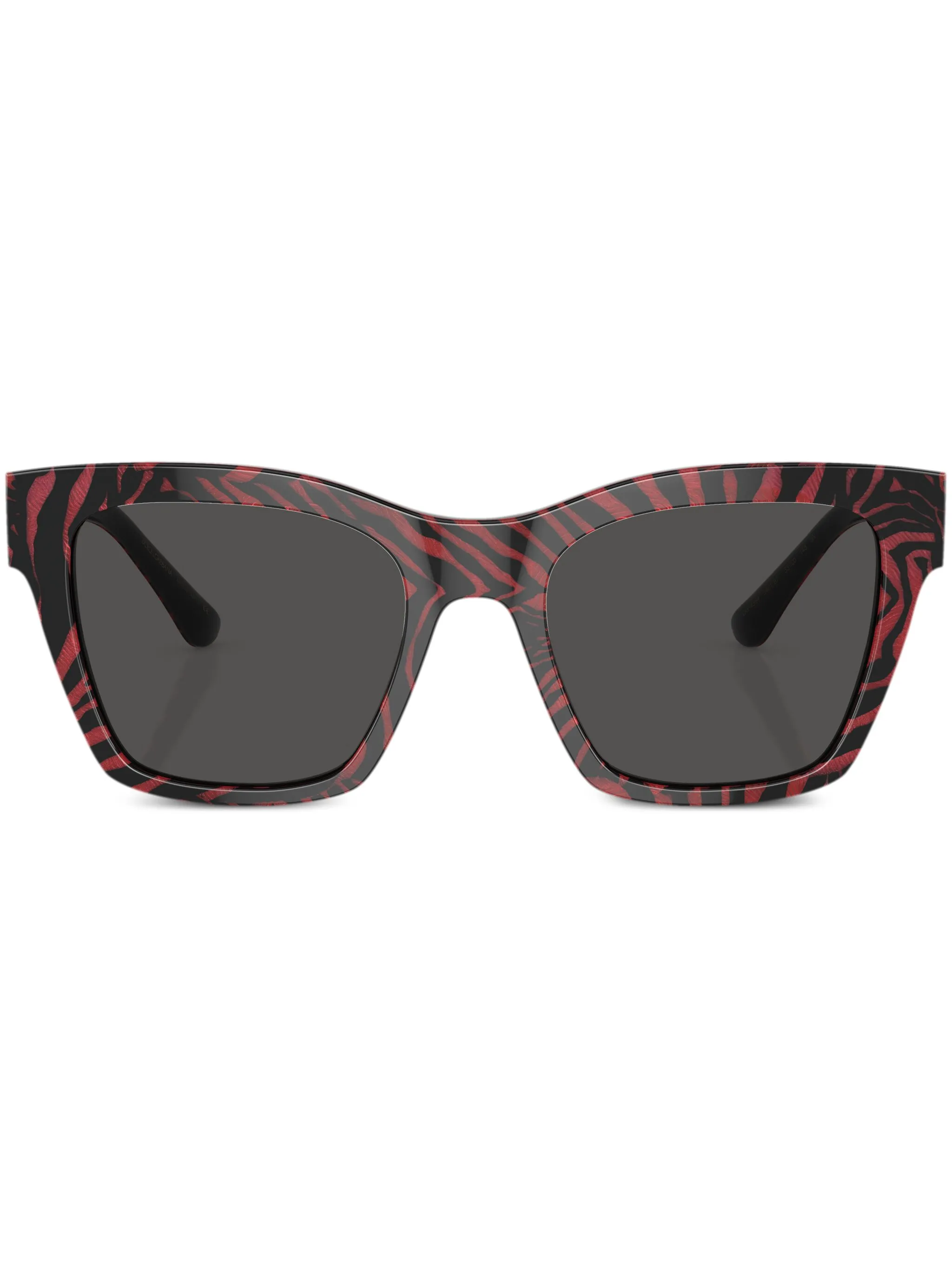 

Солнцезащитные очки с зебровым принтом Dolce & Gabbana Eyewear, красный