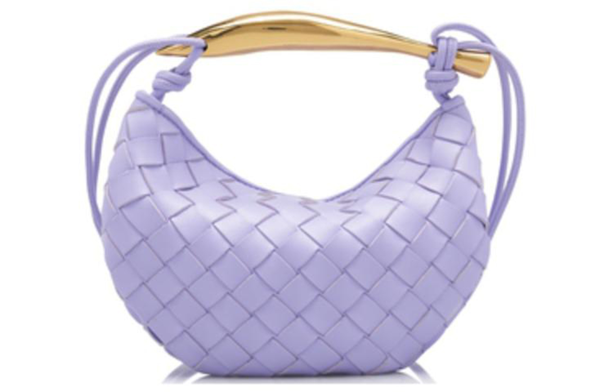 

Сумка через плечо из овчины, женская фиолетовая Bottega Veneta