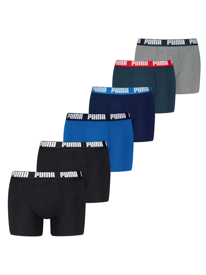 

Боксерские трусы Puma, цвет schwarz/blau/grau