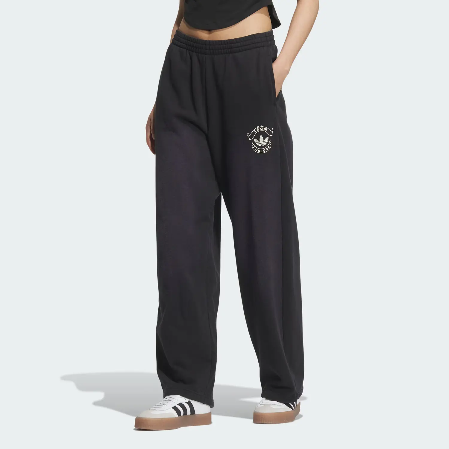 Брюки FW25 TEAM OVERSIZED JOGGERS женские повседневные Adidas Originals, черный — фото 4
