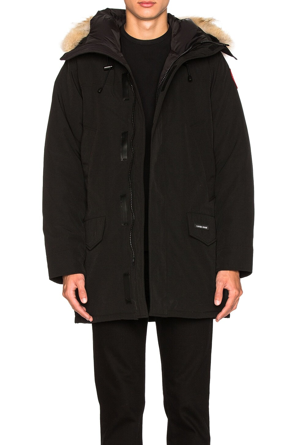 

Парка Langford с отделкой из меха койота Canada Goose, черный